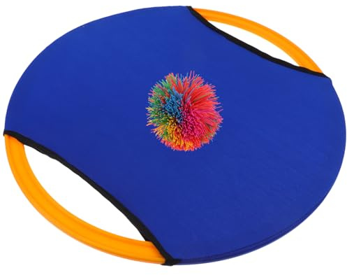 Milisten Juego de Pelota Azul Elástica Voladora para Lanzar y Atrapar | 1 Pieza, Tejido y Plástico, para Jardines y Patios Traseros, Juego Interior y Exterior para Niños y Hogares Color Aleatorio