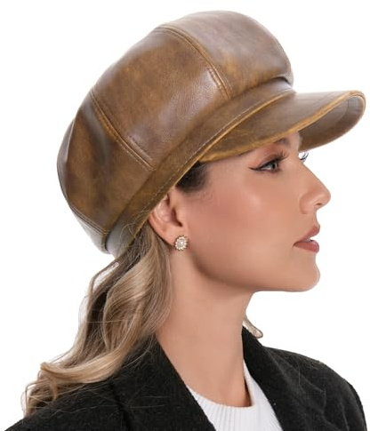 Gajaous Berretto Newsboy da Uomo e Donna, Cappello Beret Cappello Paperboy Gatsby Cappello Vintage Baker Boy L