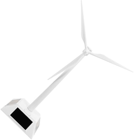HOOTNEE Solar Windmill Model Educational for Solar Project Teaching Prop Stem DIY Assembly Wind Turbine Game for Learning and Experiment
