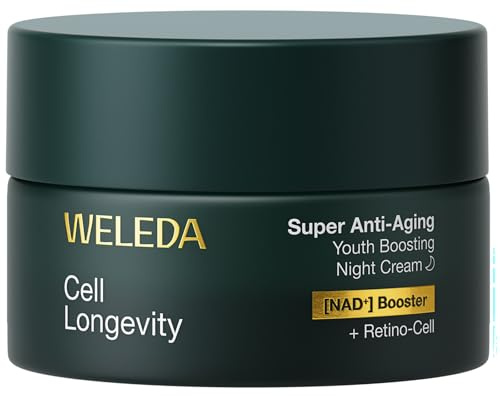 WELEDA Cell Longevity Super AntiAging Youth Boosting Night Cream 50ml | Gesichtspflege Nachtcreme mit [NAD⁺] Booster & [Retino-Cell] reduziert selbst tiefe Falten sichtbar (Naturkosmetik, vegan)