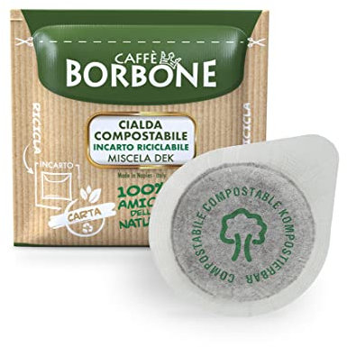 Caffè Borbone Cialda Compostabile, Miscela Decaffeinata - 150 Cialde - Sistema ESE