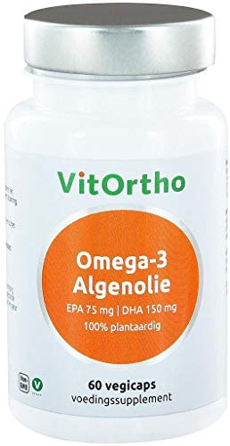 Vitortho Omega-3 DHA Algen Öl-EPA75 mg 150 mg-60vc