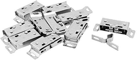 New Lon0167 Housing Oven Featured Door Double Roller Reliable Efficacy Catch Latch Silver Tone 10pcs(id:917 10 4c e24)