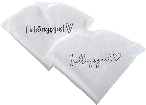 Servietten Lieblingsgast 2er Set Papierservietten 2-lagig