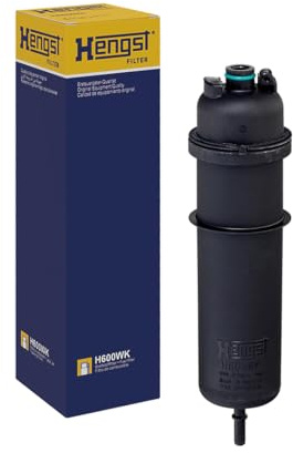 HENGST - Kraftstofffilter H600WK - Hochwertiger Kraftstoff-Leitungsfilter für KFZ - Entfernt Staub und Schmutz aus Otto- oder Dieselmotoren - Schützt das Einspritzsystem