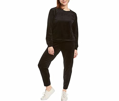 Gloria Vanderbilt Women's Velour Pant (Black, XX-Large)