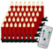 Gotoll 40er LED Weihnachtskerzen,Warmweiß Christbaumkerzen Kabellos Kerzen mit Fernbedienung Kerzenlichter IP44 für Weihnachtsbaum Weihnachtsdeko Hochzeit Partys - Rot