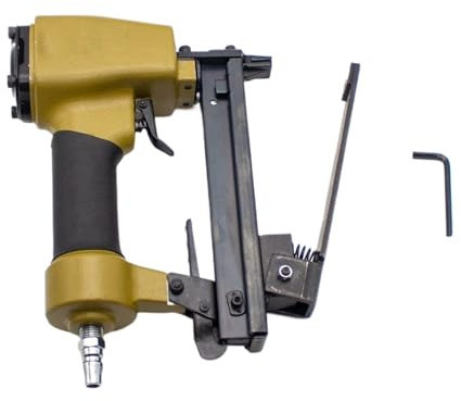 KJOET Grapadora Profesional para Trabajos Pesados Grapadora neumática 1022J, Pistola de Clavos, Grapadora clavadora de Aire for Libros