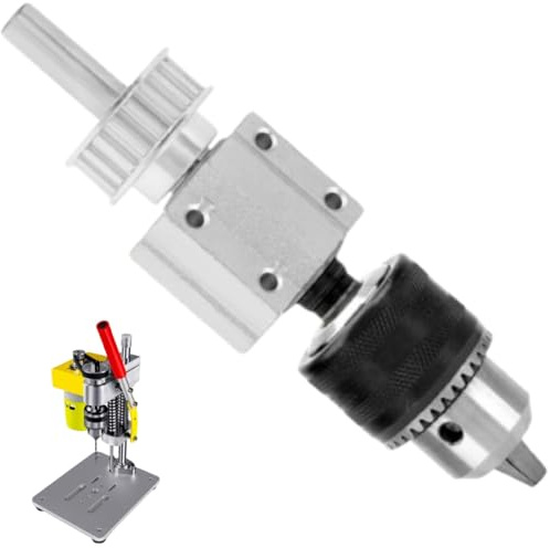 TICFOX Tischbohrmaschine Spindelbaugruppe, Unangetriebene Bohrspindel, 1,5-13mm Tischbohrmaschine Nichtangetriebene Spindel Tischsäge Spindelbaugruppe für Selbständigen Schneiden und Polieren(B16)