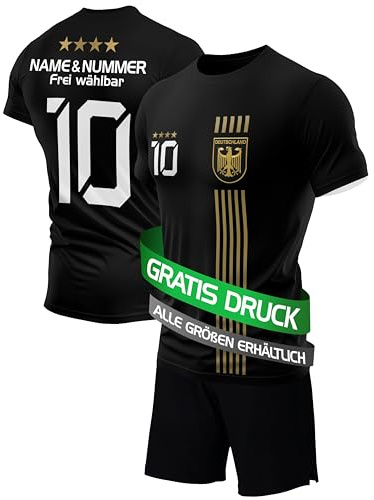 IIIII20Fo7IIIII Fussball Deutschland Trikot Em 2024 Kinder mit eigenem Namen personalisiert - Jungen National Fußball Kind Trikots - Jungs Fanartikel deutsche Nationalmannschaft XTH5BG