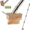 Weed Moss Remover Patio Brush with Long Handle, Block Paving Brush Weeding Tool, Wire Grout Cleaner Crack Weeder for Driveway Path Paver Decks
