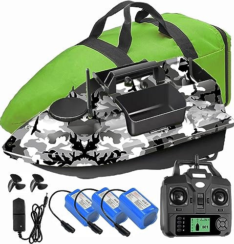 12000mAh 500m GPS futterboot mit 3 Katapultbuchten. Köderboote zum Karpfenangeln mit GPS, 16 Speicherpunkten,Verschenken Sie kleine Geschenke wie Handtaschen und kehren Sie mit einem Klick zum Ausgang