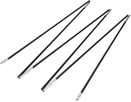 Kikumi Zeltstangen-Ersatzkit, Glasfaser-Zeltstangen-Ersatz, 59 X 4 X 4 Glasfaser-Camping-Zeltstangen, Outdoor-Sonnenschutz-Stützstangen, Markisenrahmen-Kit, Teleskop-Zeltstangen,