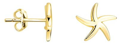SOFIA MILANI - Boucles d'Oreilles pour Femme en Argent 925 - Clou d'Oreille en Forme d'Étoile de Mer