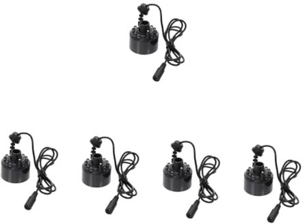 PRETYZOOM 5 STK Für Aquarien Nebelmaschine Licht Mini-nebelmaschine Teichnebler Nebelmaschine Wasser-Nebel-brunnen Kleiner Nebelmacher Led-Lampe Nebelgenerator Abs Black