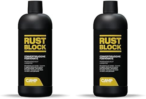CAMP Rust Block Convertisseur de Rouille Au Phoshate en Gel, Convertit et Bloque la Rouille, Protecteur, laisse la Surface Prête À Être Peinte, 750ml (Lot de 2)