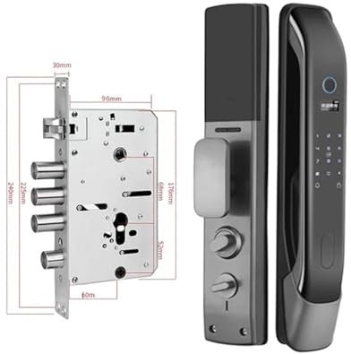 Serratura Smart, Serratura Elettrica Intelligente, Serrature Elettroniche Con Password Digitale APP Il Telecomando Sblocca La Serratura Automatica Intellinte Con Impronta Digitale Con Fotocamera , per