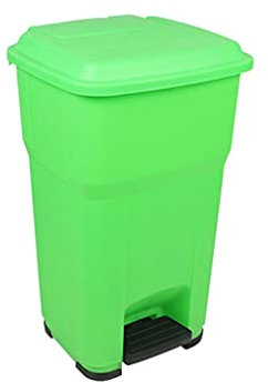Contenedor de Basura Contenedores de Basura para Exteriores Productos de Contenedores Bote de Basura de Plástico, Contenedor de Basura con Tapa de Pedal, Contenedor de Basura/Basura Cuadrado Intocable