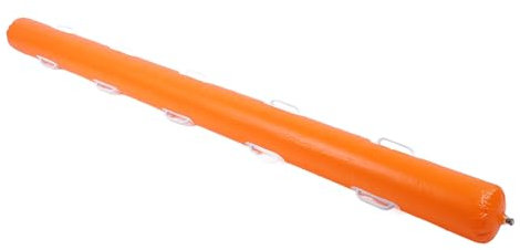 Flotteur Gonflable de Nouilles de Piscine, Bâton Gonflable de Piscine Facile à Saisir de 90,6 Pouces Léger pour la Plage (Orange)