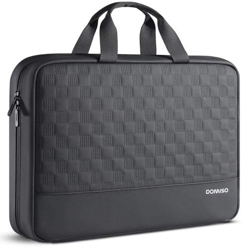 DOMISO Laptoptasche 17 Zoll Laptophülle Laptop Tasche Hülle | Wasserdicht Laptop Schutzhülle Case für 17 17,3 HP/Dell/Lenovo/ASUS/Acer/LG/MSI Gaming Laptop/Razer Blade 17/18,Schwarz