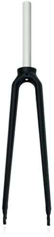 JNTFNE Starre Gabel für Rennräder, 28,6 x 197 mm, 1-1/8 Zoll, gerades Rohr, Vorderradgabel mit festem Gang, Schnellspanner, 100 mm C-Bremse, Fahrradgabel aus Aluminiumlegierung, Ultraleicht