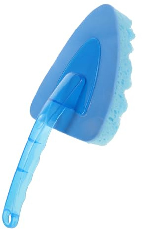 PENIKOKO Cepillo de Esponja Triangular Mango Ergonómico Esponja de Poliuretano Azul para Lavado y Cómodo del Automóvil para Coches
