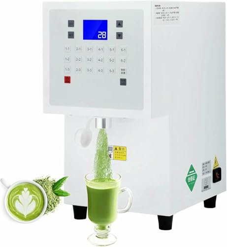 HOTAPEPU Commercial Quantitative Machine Of Fruit Powder, Automatic 3.5 L Fruit Powder Dispenser, Fructose Syrup Dispenser, Tea Equipment ~/