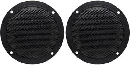 EGUIAS Enceintes de Voiturevoiture Enceintes étanches 4 Pouces 160 W 2 Voies pour Bateau, pour Salle de Bain, Camping-Car, Spa, Musique résistante aux UV, avec Montage encastré