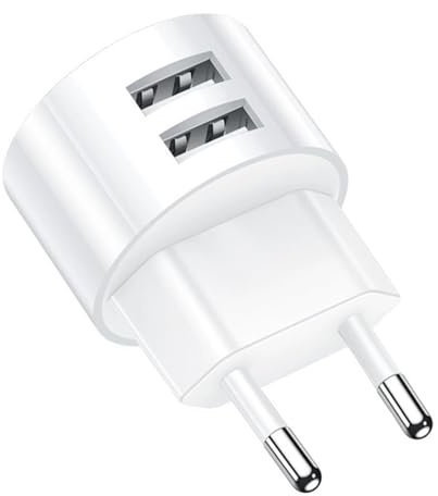 Adaptateur de Socket USB Prise Chargeur Rapide 5V 2.1A, Compatible avec des Prises IP44 et des Tambours de câbles, pour Les Smartphones/tablettes / mp3 -mp4 Lecteur/ebooks/navi/etc.