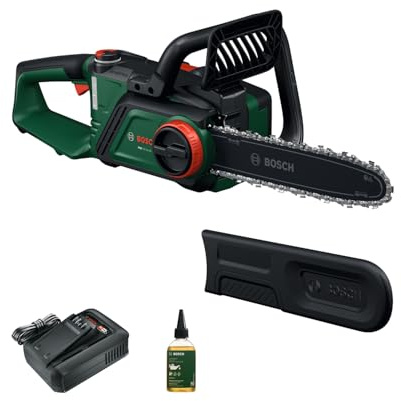 Bosch Akku-Kettensäge PKE18V-30-28 | OptiCut-Technologie, Gewicht: 3,9 kg, Kettengeschwindigkeit: 9 m/s, inkl. Akku und Ladegerät