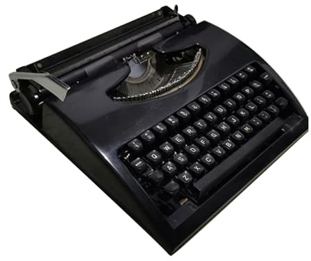 Vintage Manual Typewriter for Creative Writers Portable Retro Keyboard with Classic Charm and Smooth Typing Experience,Black