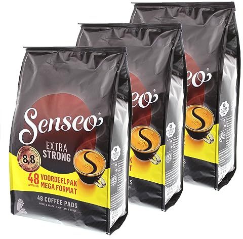 Senseo Extra Strong, Lot de 3, 3 x 48 Dosettes de Café