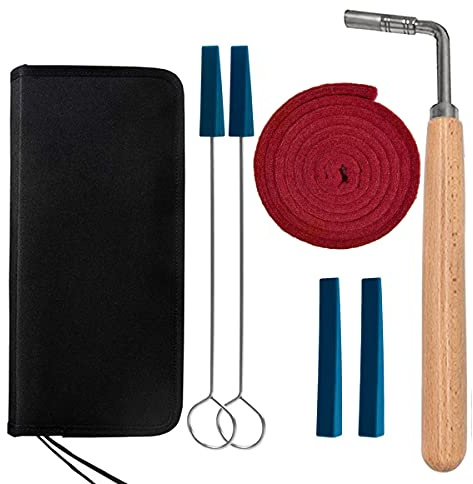 Ecloud Shop Piano Tuning Kit Klavier Stimmschlüssel Hammer Werkzeuge Zubehör Set Gummi Dämpfer Filz Temperamentstreifen für Anfänger und Profis | Werkzeuge Zubehör Set Gummi Dämpfer Filz Temperamentstreifen für Anfänger und Profis