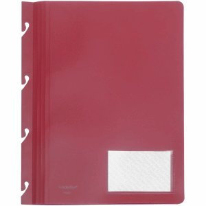 FolderSys 10 x Einhakhefter Variant A4 PP vollfarbig rot