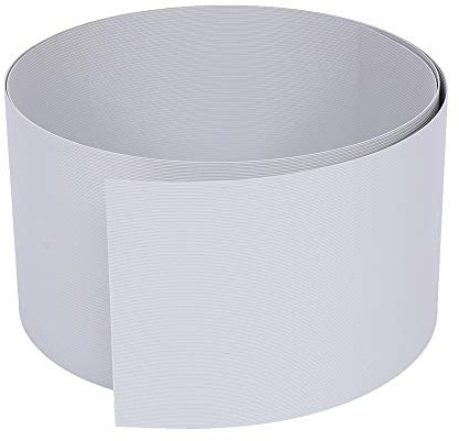 Rapid Teck® 10x Premium Hart-PVC Sichtschutzstreifen Hell-Grau RAL 7040 Zaun Sichtschutz für Doppelstabmattenzaun Zaunblende - sehr stabil - Keine Folie - 19cm Höhe x 2,525m Länge