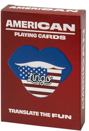 Lingo Slang Spielkarten - Sprachlernspiel Set - lustiges visuelles Kartendeck zur Verbesserung der Vokabel- und Ausspracherfähigkeiten