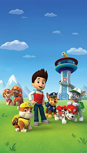 AG Design Paw Patrol an ihrer Station, Vorhänge, 140 x 245 cm, 1 Teil, für Kinderzimmer, FCS L 7167