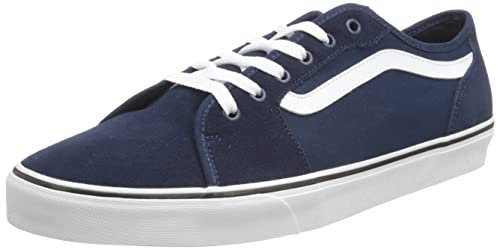 Vans Herren Filmore Decon Sneaker, Suede Canvas Dress Blues White, 45 EU