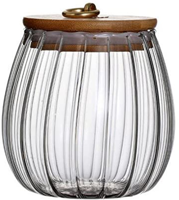 Tarro de vidrio para almacenamiento de alimentos de 750ml recipiente de vidrio transparente con cierre hermético tapas de madera de acacia para granos de café especias galletas aperitivos dulces