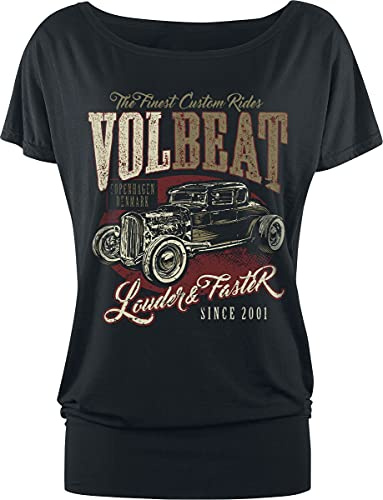 Volbeat Louder and Faster Frauen T-Shirt schwarz Band-Merch, Bands