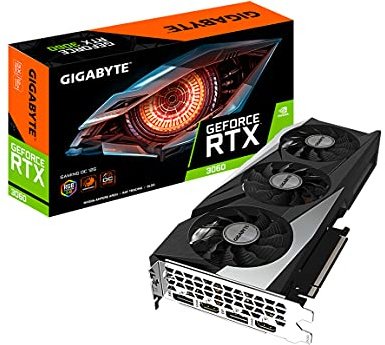 (Refurbished) GIGABYTE pci_e_x16 GeForce RTX 3060 Gaming OC 12G (REV2.0) Graphics Card, 3 x Windforce Fans, 12GB 192-Bit GDDR6, GV-N3060GAMING OC-12GD REV2.0 Graphics Card