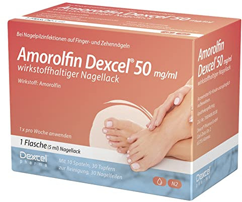 Amorolfin Dexcel 50 mg/ml Lösung bei Nagelpilzinfektionen, 5 ml Wirkstoffhaltiger Nagellack