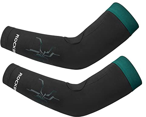 ROCKBROS Fahrrad Armlinge/Beinlinge Winter Thermo Rutschfest | Armwärmer/ Beinwärmer Arm Sleeves und Knieschutz für Radfahren, Laufen Herren/ Damen S-3XL (1 Paar)