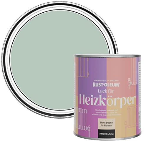 Rust-Oleum Green Heat Resistant Radiator Paint in Gloss Finish - Leaplish 750ml