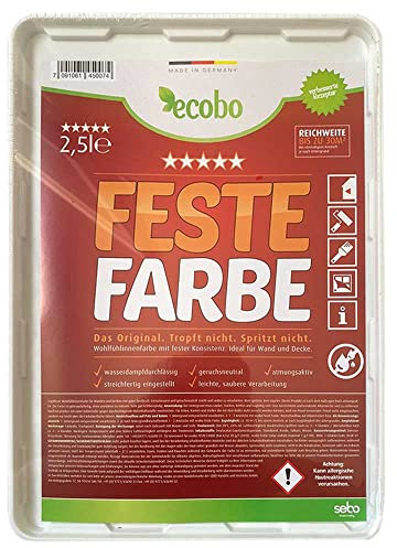 BAU DISCOUNT Ecobo Feste Farbe weiss seidenmatt 10l (4 x 2,5l)