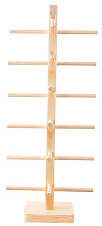 SagaSave Brillenhalter aus Holz, 6 Paar Brillenständer Sonnenbrillen Aufbewahrung Sonnenbrillen Ständer