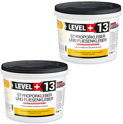 Styroporkleber 10kg+10kg Korkkleber Polymerbasis Dispersionkleber | Dekorplatten Dekorelemente Montagekleber RM13