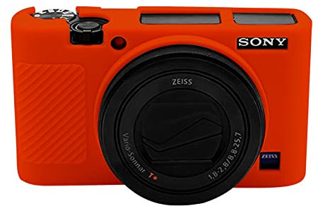 Easy Hood Funda Protectora de Silicona para Cámara Sony RX100 VII, DSC-RX100 III, V, IV - DSLR Roja