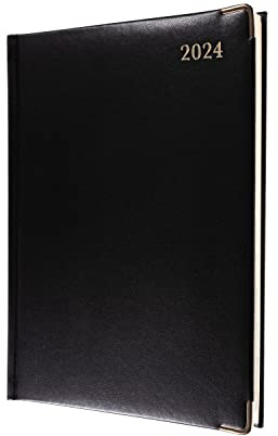 Collins Debden Collins Classic, Terminplaner 2024, Wochenansicht, Business-Planer (mit Terminen) – Business-Planer und Organizer – Januar bis Dezember 2024 Terminplaner – Wochenplaner – Schwarz –