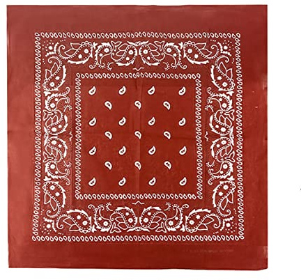 JOPHY & CO. Bandanas aus 100% Baumwolle für Damen Herren Kinder Unisex mit Paisley Muster Kopftuch Kopfbedeckung Schal für Haar/Hals/Handgelenk/Kopf COD.644